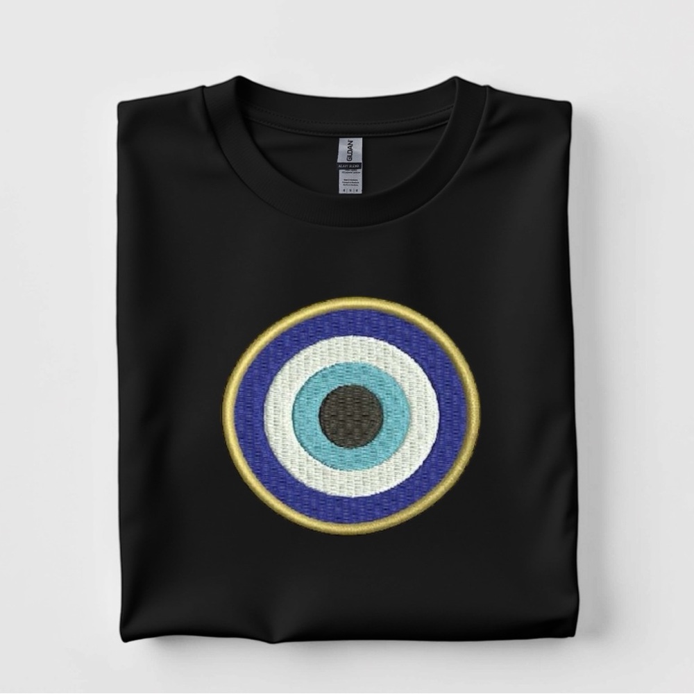 Evil Eye short sleeve T-shirt. Custom made S M L XL crew neck - Picture 11 of 17